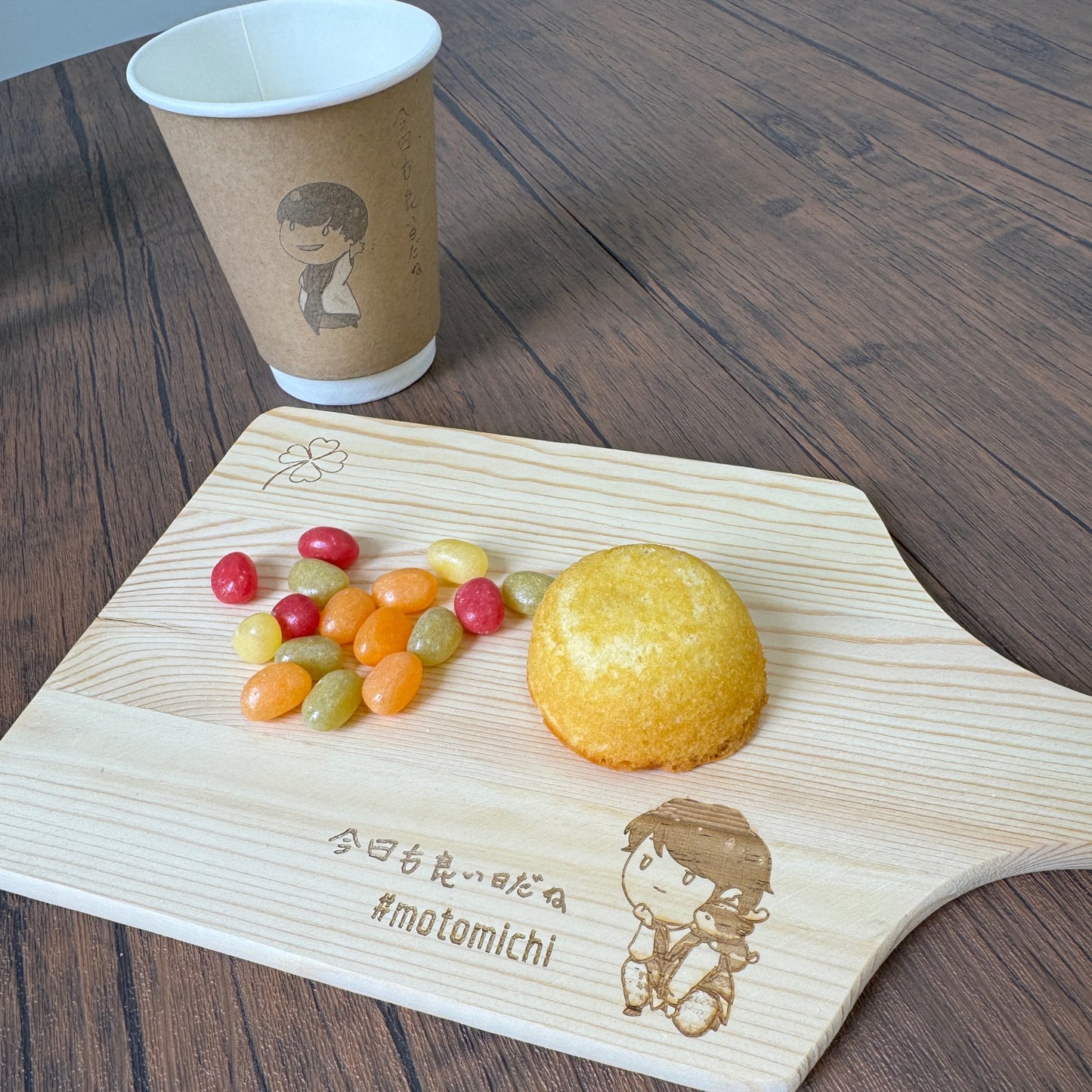 もっくんの木製マルチボード(もっくんとシカ太郎)
