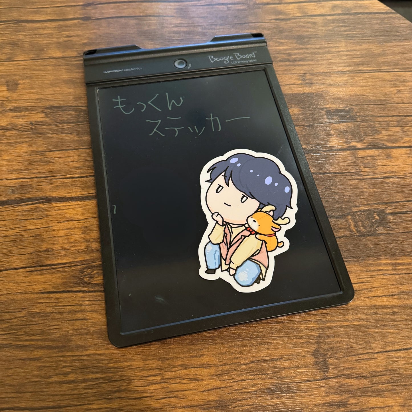 でかステッカー(もっくんとシカ太郎)