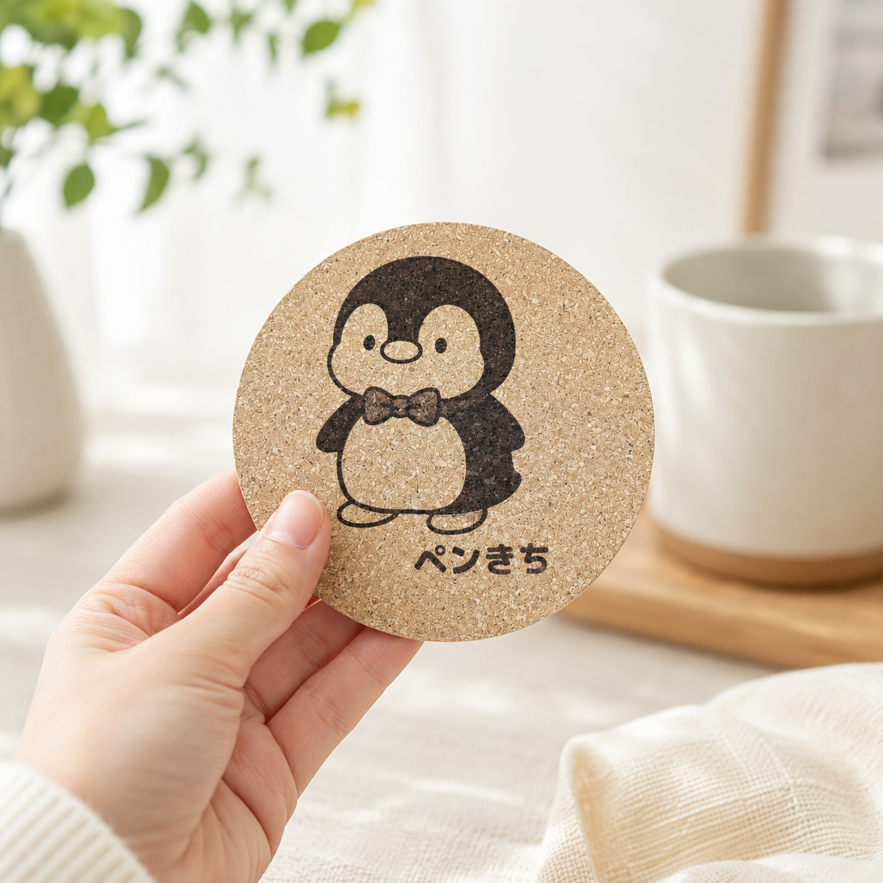 ペンきちコルクコースター