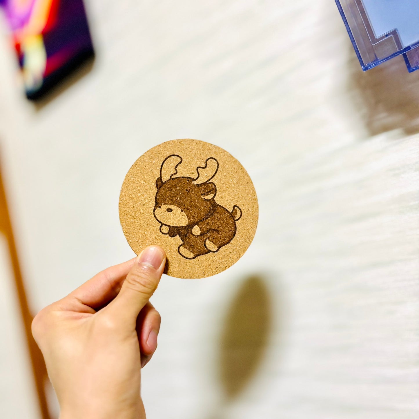 コルクコースター(シカ太郎)