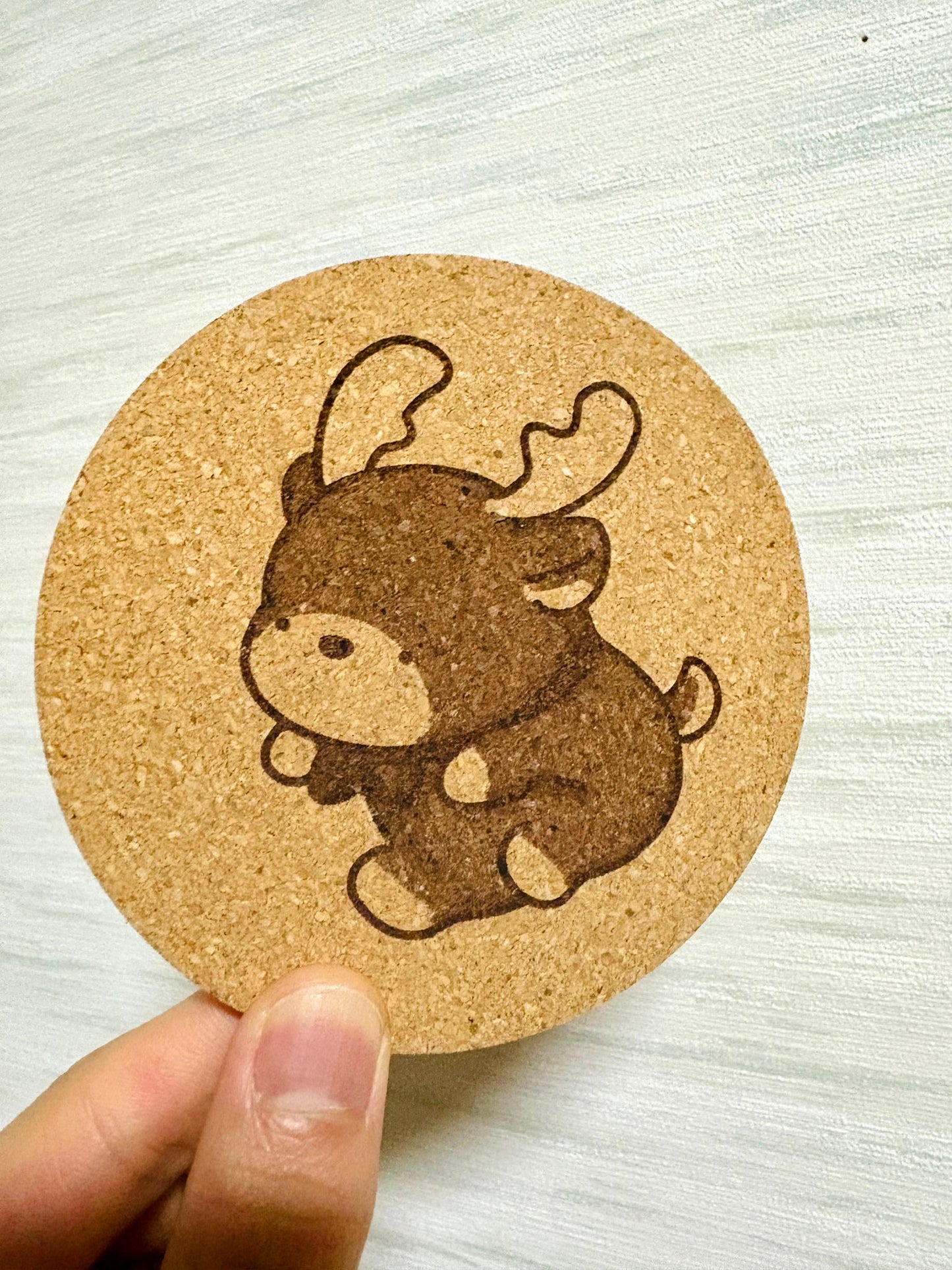 コルクコースター(シカ太郎)