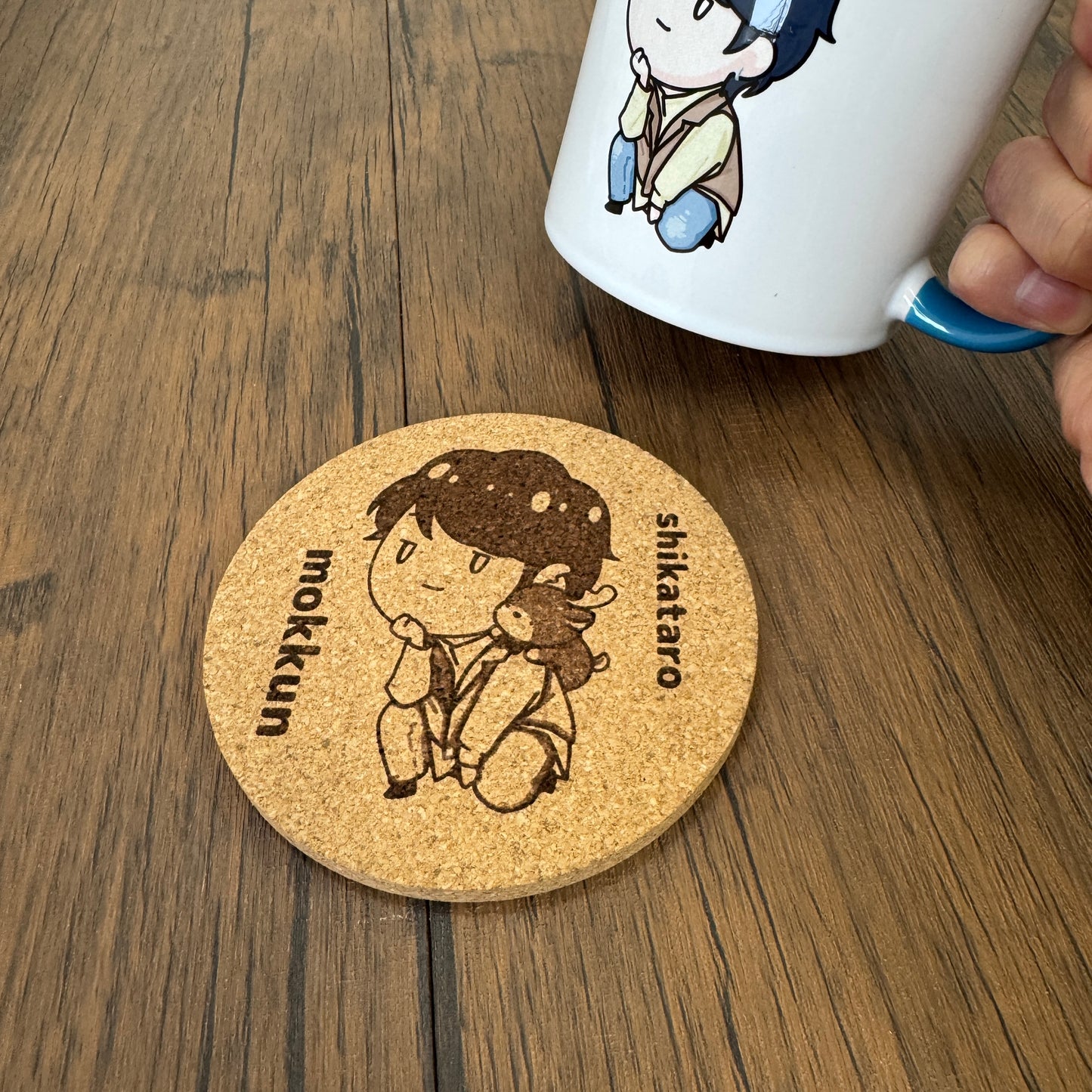 コルクコースター(もっくんとシカ太郎)