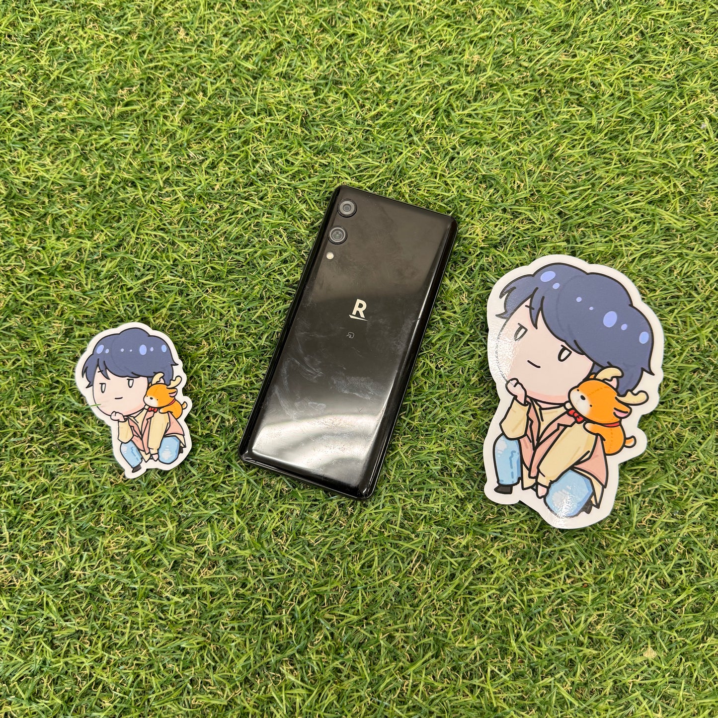 でかステッカー(もっくんとシカ太郎)