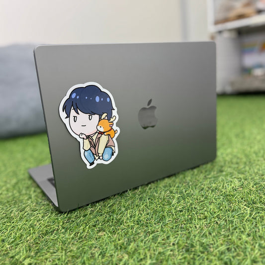 でかステッカー（もっくんとシカ太郎）