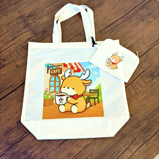 エコバッグ（カフェタイムシカ太郎）