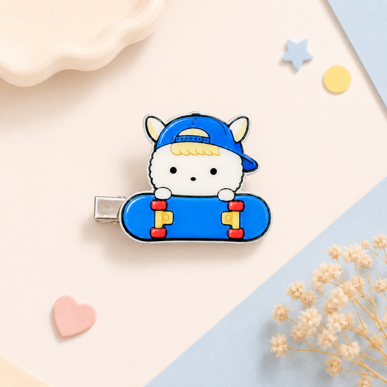 スケボーパーカー　前髪クリップ