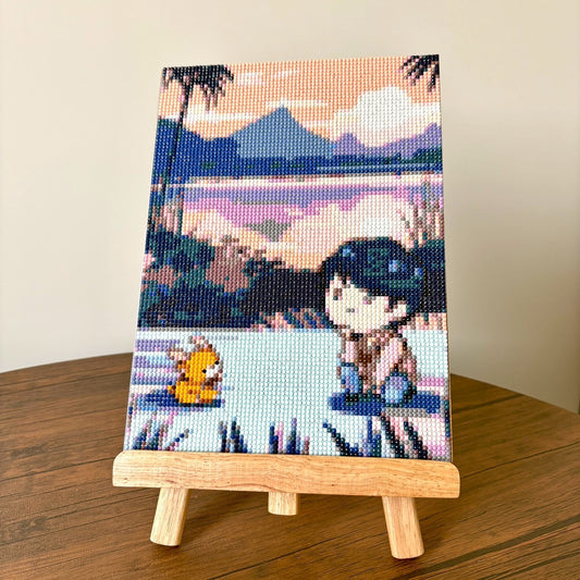 ダイヤモンドアート（インドネシアのスマトラ島のイメージ）