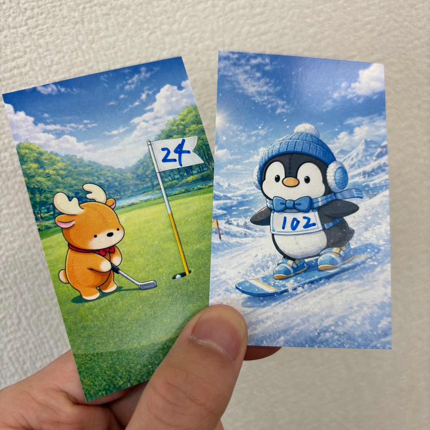 羊毛フェルトキーホルダー（ペンきち）ワクワク抽選エントリーカード