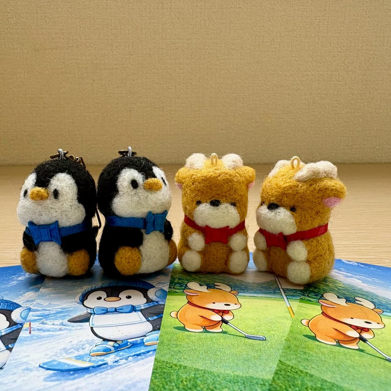 羊毛フェルトキーホルダー（ペンきち）ワクワク抽選エントリーカード